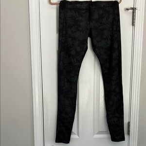 Athleta Black Floral Leggings